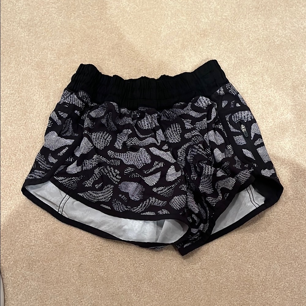 Lululemon Women’s Black and Gray Women's Shorts